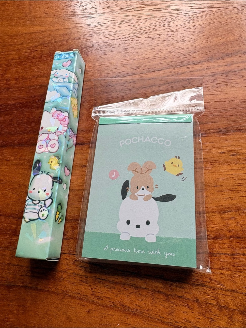 Pochacco mini notebook with pen